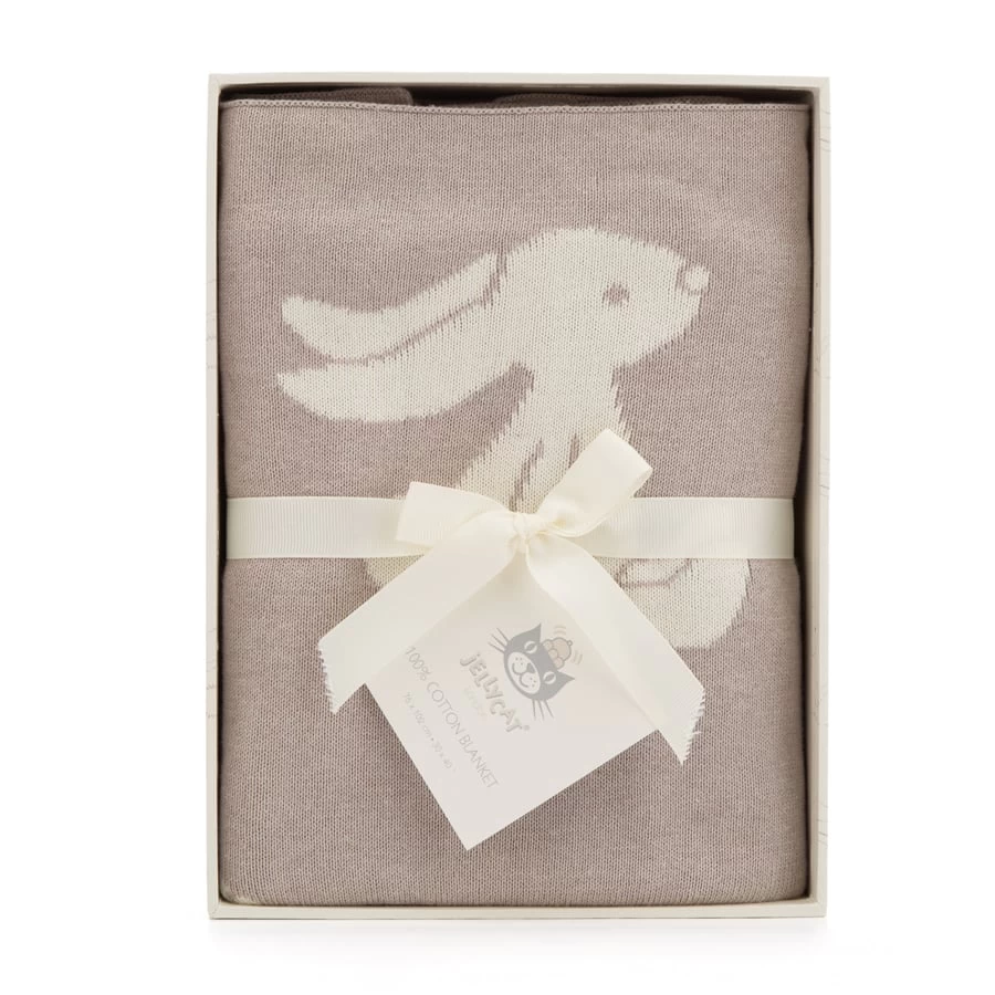 Bashful Blue Bunny Blanket 6 Bashful Blue Bunny Blanket - Image 4