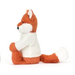 Bashful Fox Cub With Personalised Cream Jumper 8 Bashful Fox Cub With Personalised Cream Jumper -Stuffed Toys JUMPCBAS3FXC 2
