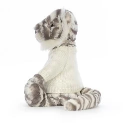 Bashful Snow Tiger With Personalised Cream Jumper 8 Bashful Snow Tiger With Personalised Cream Jumper -Stuffed Toys JUMPCBAS3SNT 2