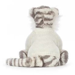 Bashful Snow Tiger With Personalised Cream Jumper 9 Bashful Snow Tiger With Personalised Cream Jumper -Stuffed Toys JUMPCBAS3SNT 3