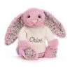 Blossom Tulip Bunny With Personalised Cream Jumper 1 Blossom Tulip Bunny With Personalised Cream Jumper -Stuffed Toys JUMPCBLN3BTP