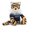 Bashful Tiger With Personalised Navy Jumper 1 Bashful Tiger With Personalised Navy Jumper -Stuffed Toys JUMPNBAS3TIG