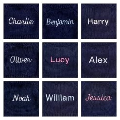 Bashful Tiger With Personalised Navy Jumper -Stuffed Toys JUMPNBAS3TIG 3