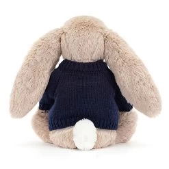 Blossom Bea Beige Bunny With Personalised Navy Jumper 7 Blossom Bea Beige Bunny With Personalised Navy Jumper -Stuffed Toys JUMPNBLN3BB 2