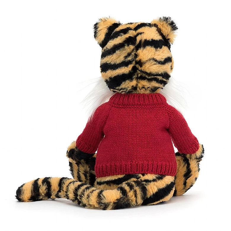 Bashful Tiger With Personalised Red Jumper 6 Bashful Tiger With Personalised Red Jumper - Image 4