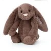 Personalised Bashful Fudge Bunny Medium -Stuffed Toys PERSBAS3FUD