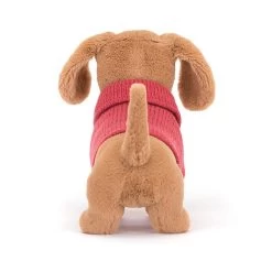 Sweater Sausage Dog Pink -Stuffed Toys S3SDP 3